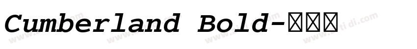 Cumberland Bold字体转换
